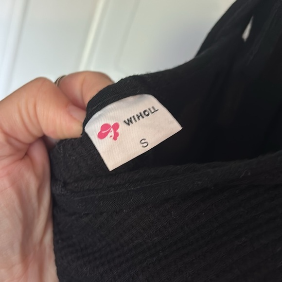 Wiholl Black Waffle Jumpsuit - Picture 5 of 5